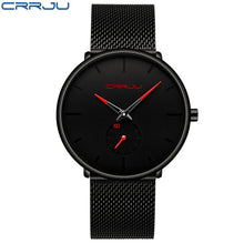 Load image into Gallery viewer, CRRJU Fashion Watch Men Waterproof Slim