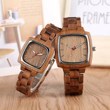 Load image into Gallery viewer, Unique Walnut Wooden Watches for Lovers Couple