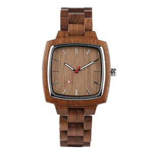 Unique Walnut Wooden Watches for Lovers Couple