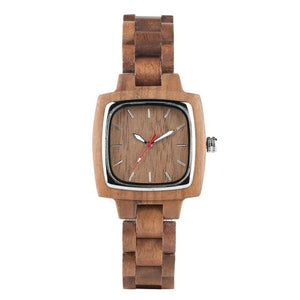 Unique Walnut Wooden Watches for Lovers Couple