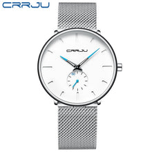 Load image into Gallery viewer, CRRJU Fashion Watch Men Waterproof Slim