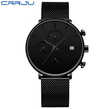 Load image into Gallery viewer, CRRJU Fashion Watch Men Waterproof Slim