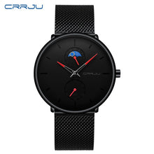 Load image into Gallery viewer, CRRJU Fashion Watch Men Waterproof Slim