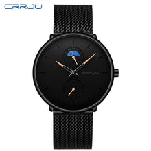 Load image into Gallery viewer, CRRJU Fashion Watch Men Waterproof Slim