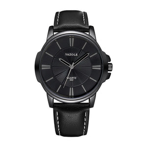 YAZOLE Black Wrist Watch Men